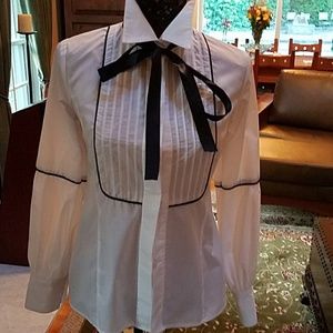 White & Black dress shirt, worn once